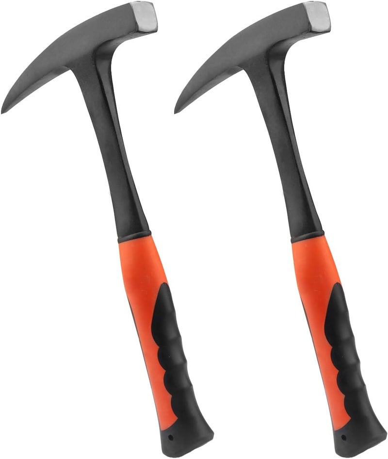 GENHAKON 2 PCS 28 oz Rock Pick Hammer, 11.8 Inch Masonry Hammer, All Steel Geologist Hammer, by - Image 4